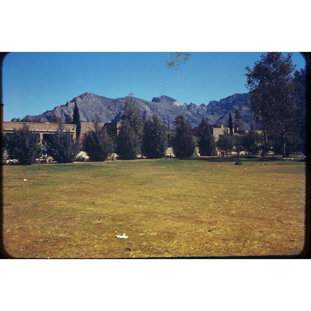Kodak Slide 35mm 1940s Red Border, foothills of northern Tucson, Arizona